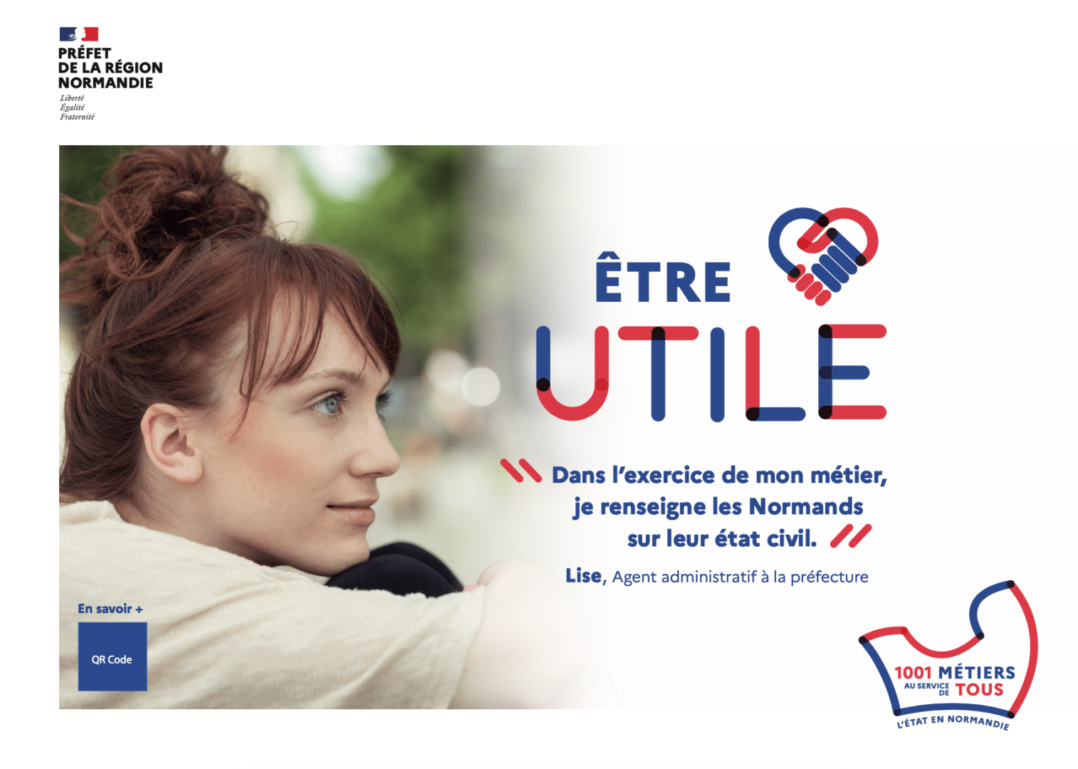 Affiche pour marque employeur de la prefecture seine maritime